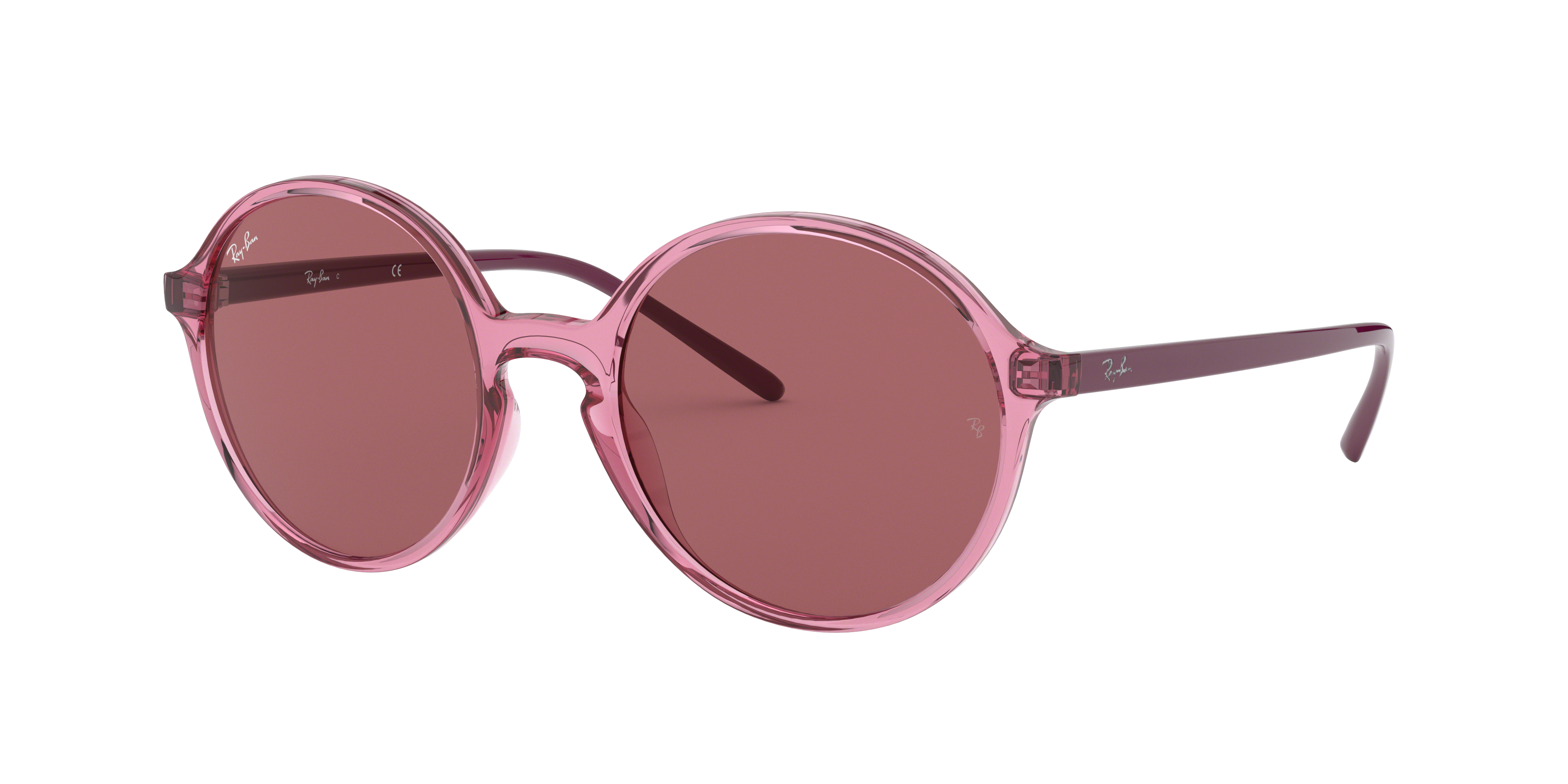 Ray-ban RB4304F サングラス ピンク レイバン 保証書付き RB4304F Sunglasses in Transparent Pink and Dark Violet