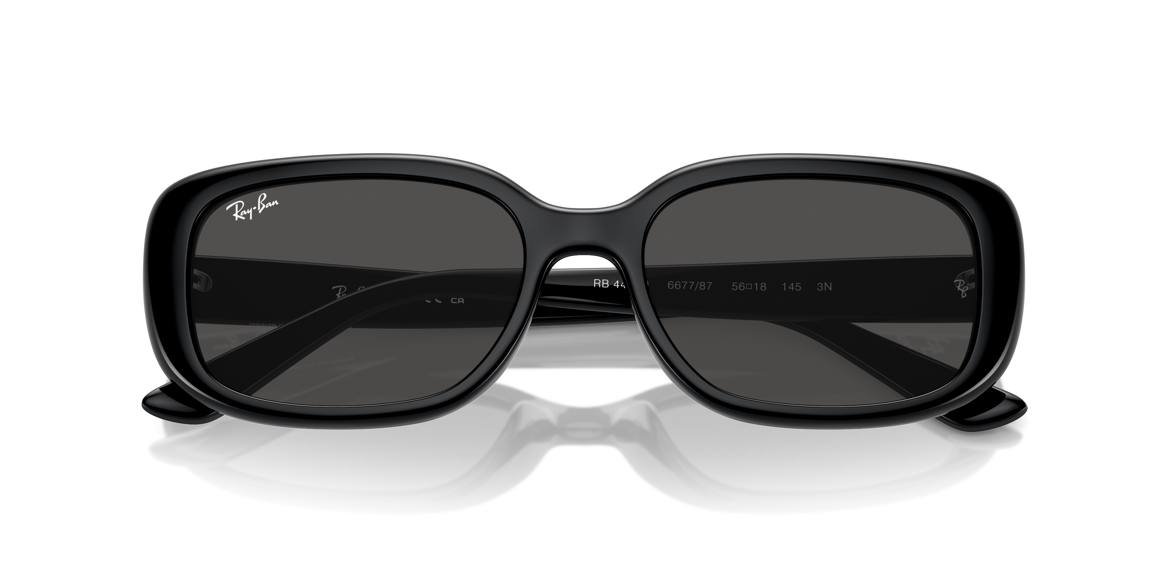 RAY-BAN ブラック RB4421D バイオベース サングラス RB4421D BIO-BASED Sunglasses in Black and Dark Grey