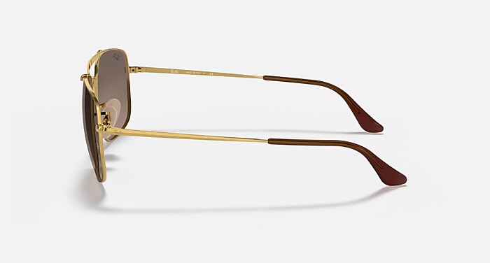 Ray-Ban RB 3560 サングラス THE COLONEL COLONEL Sunglasses in Arista Gold and G-15 Green - RB3560