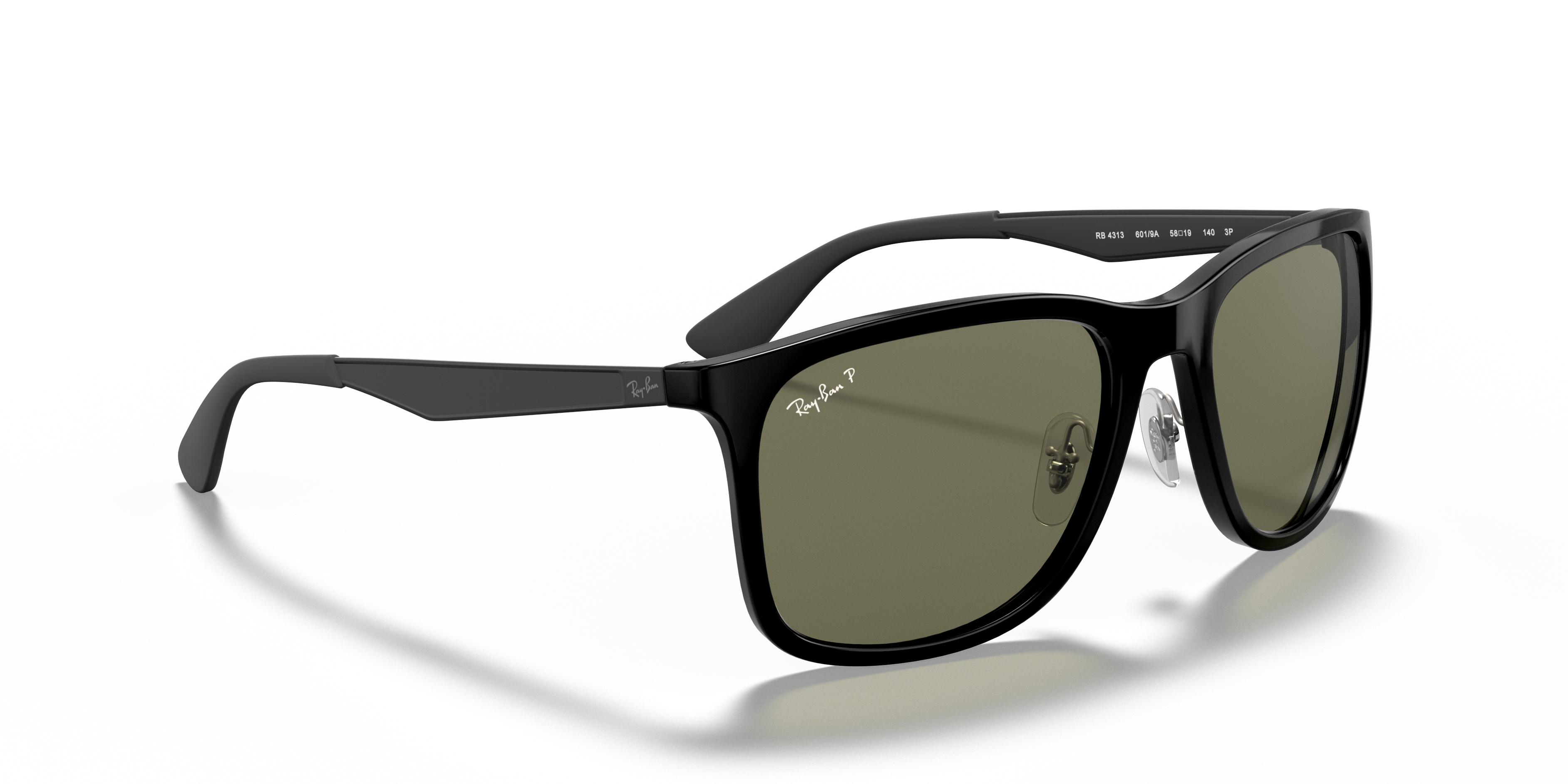 Ray-Ban サングラスRB4313 偏光 ポラライズド RB4313 Sunglasses in Black and G-15 Green - RB4313 | Ray-Ban® US