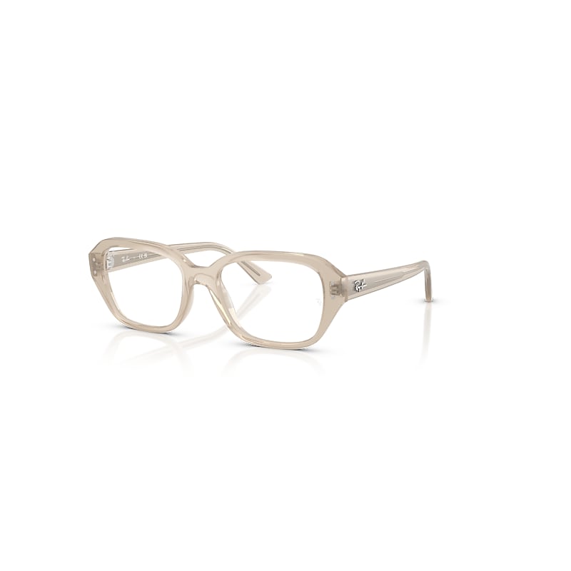 Ray Ban Shea Optics Bio-based  Cloudy Warm Weiss Fassung Klar Glas Polarisiert 53-18 In Cloudy Warm Weiss