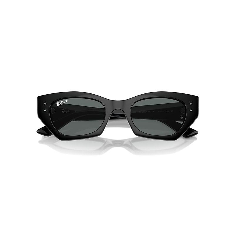 ZENA BIO-BASED Sunglasses in Black and Dark Grey Polarized