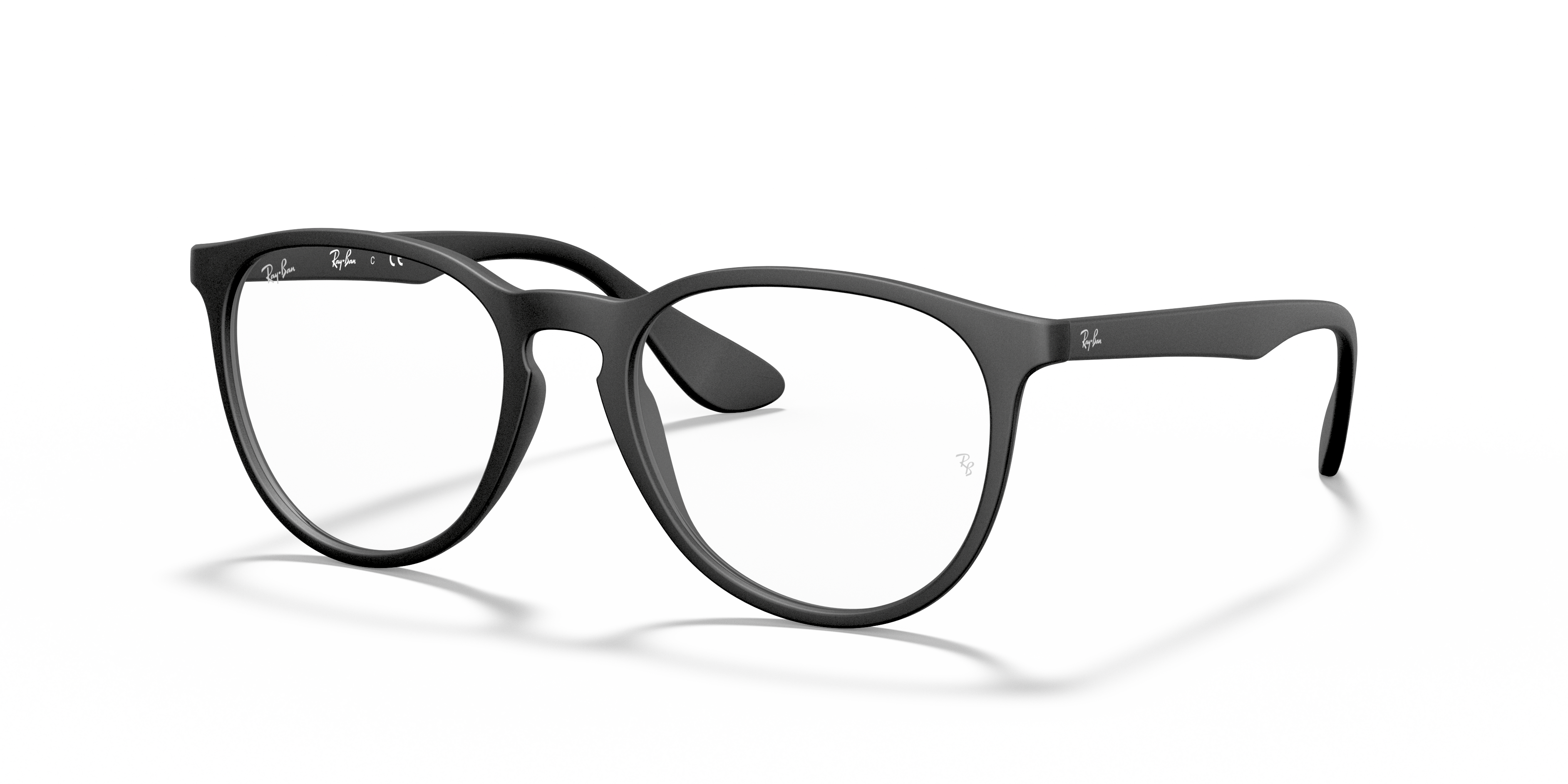 ERIKA OPTICS Matte Rubber Black Frame Clear Lenses 51-18