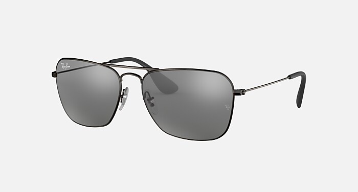 RB3610 Sunglasses in Antique Black and Grey Mirror Silver
