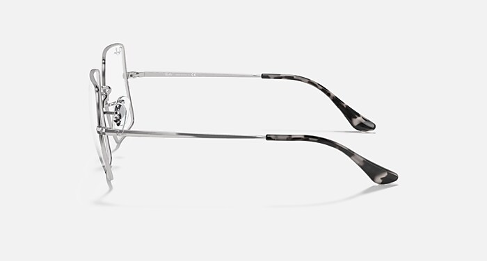 レイバン公式ストア】 Ray-Ban® SQUARE 1971 OPTICS メガネ | シルバー 