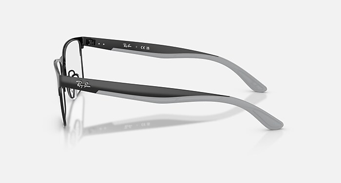 Ray-Ban Eyeglasses Unisex Rb7550 Optics Prescription - Arista Gold Frame Clear Lenses 55-18 Polarized