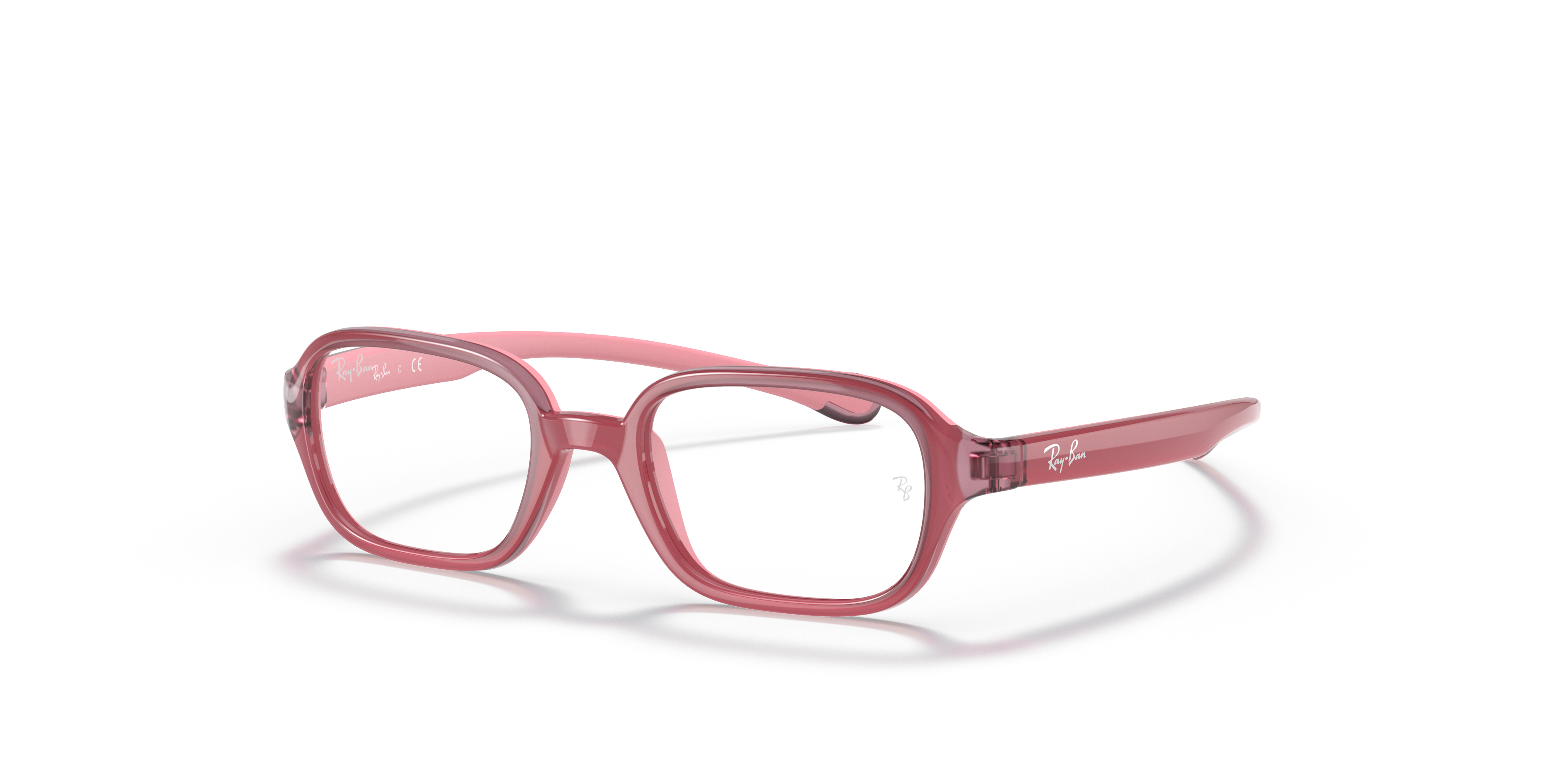 RB9074 OPTICS KIDS Polished Fuxia Frame Clear Lenses 39-16