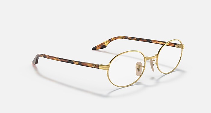 レイバン　ゴールドメタルフレーム 四角い眼鏡 レアもの Ray-Ban RAYBAN レイバン メガネフレーム ブランド ROUND