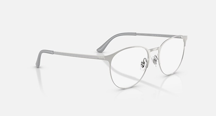 Rayflower ～One Side & One Side～ New 53 mm Ray Ban RB6375 2861 Black/Silver Frame Demo Lens