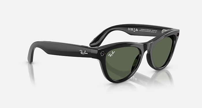RAY-BAN META SKYLER Sunglasses in Black and G-15 Green Ray