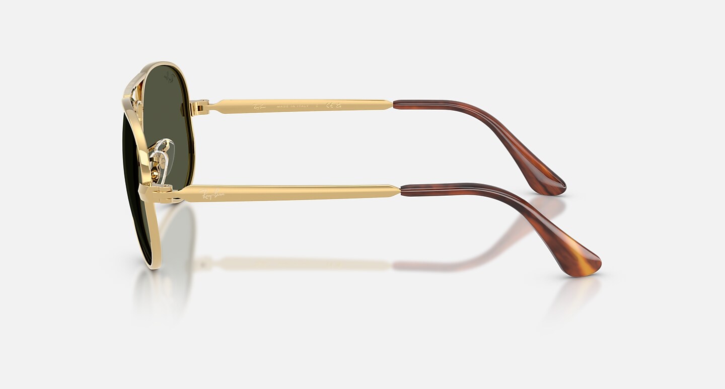 Ray-Ban Sunglasses Unisex Aviator Max - Arista Gold Frame Green Lenses 62-16