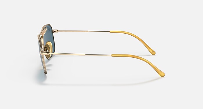 RB8062 TITANIUM Sunglasses in Arista Gold and Polarized Blue