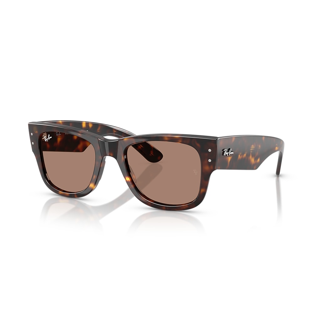 Ray-Ban Lunettes De Soleil Mega Wayfarer Summer Capsule - Monture Havana Verres Violet 51-21