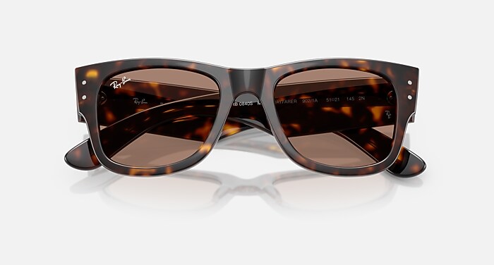 MEGA WAYFARER SUMMER CAPSULE Sunglasses in Havana and Light Violet