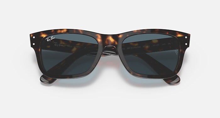 Ray-Ban Sunglasses Man Burbank - Black Frame Green Lenses 55-20 Polarized