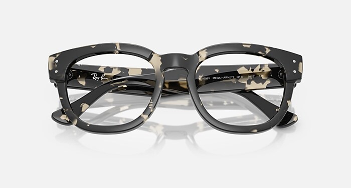 MEGA HAWKEYE OPTICS Eyeglasses with Grey Havana Frame - RB0298V