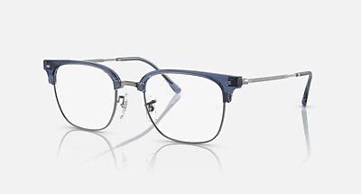 NEW CLUBMASTER OPTICS Eyeglasses with Blue On Gunmetal Frame