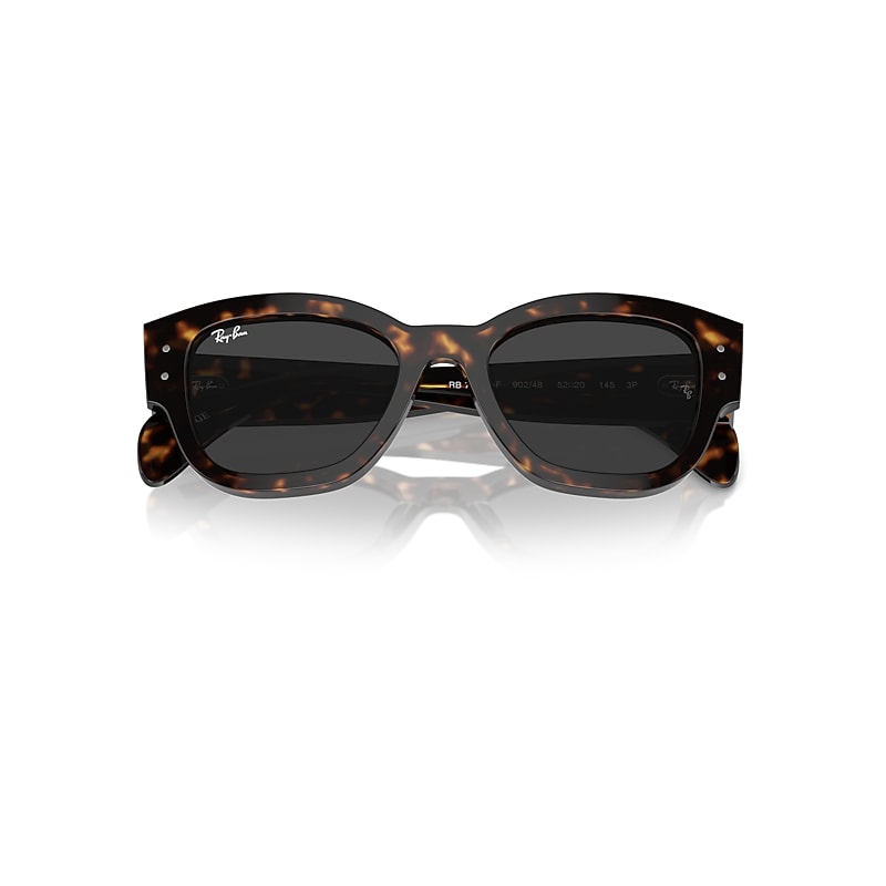 Ray-Ban Jorge Sunglasses Havana Frame Black Lenses Polarized 52-20