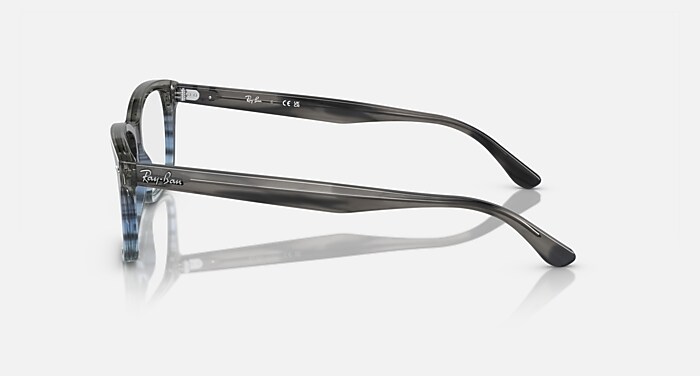 RB5428 OPTICS Eyeglasses with Striped Grey & Blue Frame - RB5428