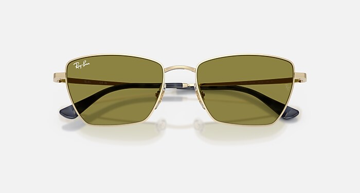 Ray-Ban サングラス 3689 ゴールド/グリーン ケース付き レイバン公式ストア】 Ray-Ban® RB3717 サングラス | ゴールド X