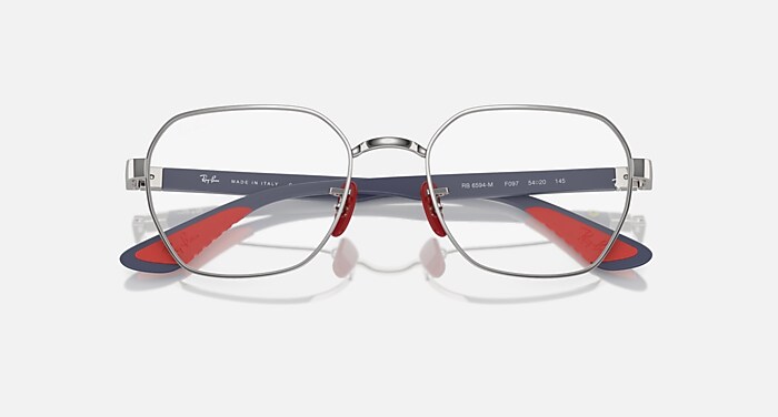 レイバンサングラス RB6594M OPTICS SCUDERIA FERRARI COLLECTION Eyeglasses with Silver