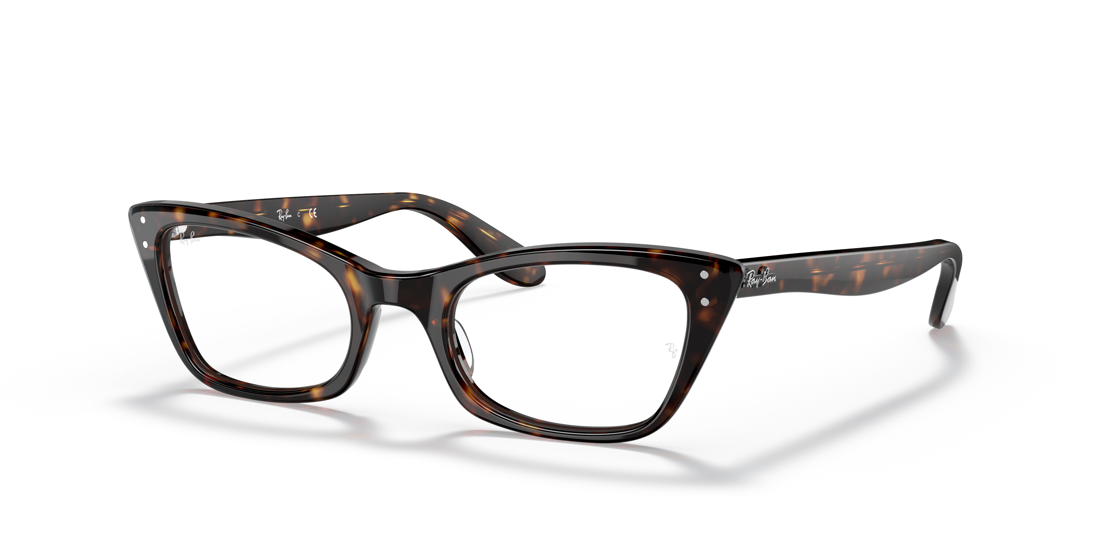 Ray-Ban Eyeglasses Womenlady Burbank Optics Prescription - Havana Frame Clear Lenses 49-20