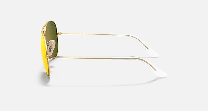 Ray-Ban Sunglasses Unisex Aviator Flash Lenses - Gold Frame Orange Lenses 58-14 Polarized