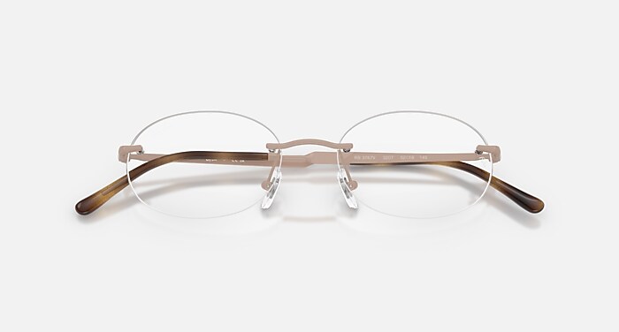 Ray-Ban Eyeglasses Unisex Rb3767v Optics Prescription - Silver Frame Clear Lenses 50-18 Polarized