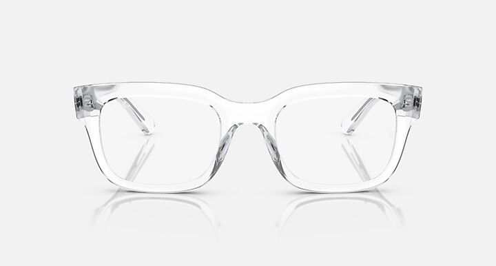 Ray-Ban Eyeglasses Unisex Chad Optics Bio-based Prescription - Transparent Frame Clear Lenses Polarized 52-22