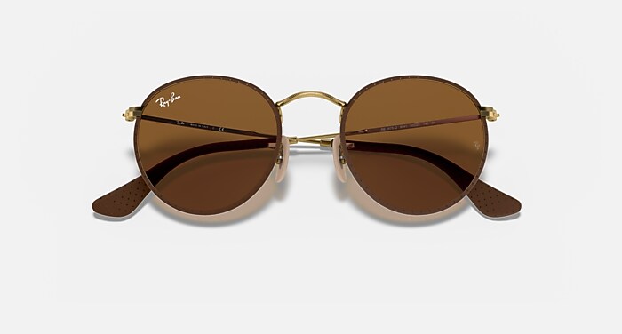 レイバン公式ストア】 Ray-Ban® ROUND CRAFT サングラス | ブラウン X 