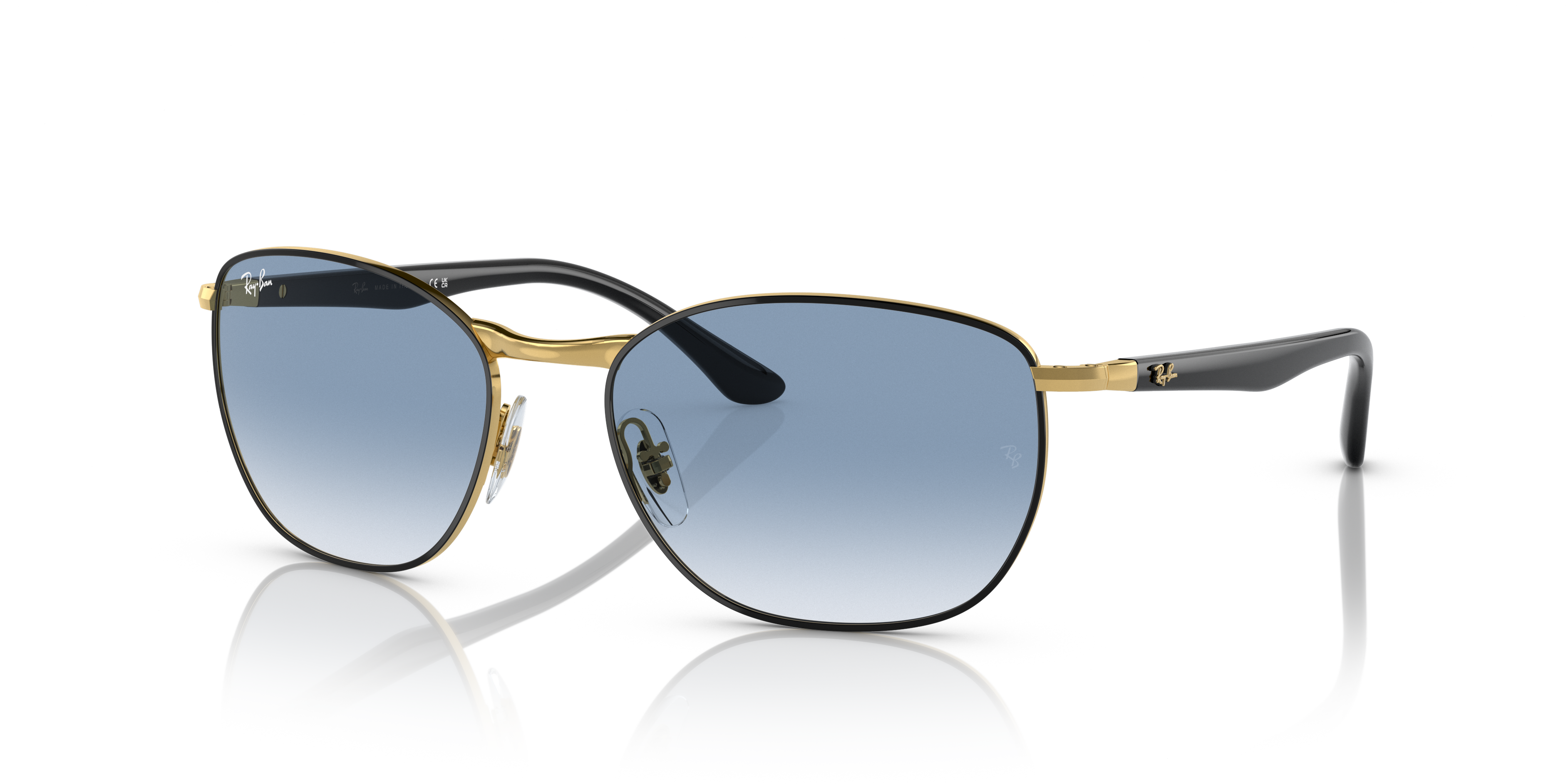 Ray-Ban Sonnenbrillen Unisex Rb3702 - Schwarz Rahmen Blau Glas 57-18