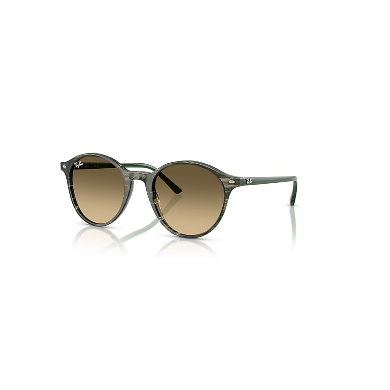 Ray Ban Bernard Sunglasses Transparent Green Frame Brown Lenses 51-21 In Transparent Green