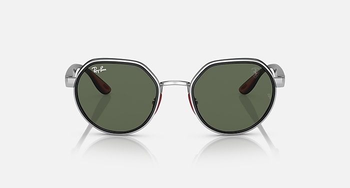 Ray-Ban Sunglasses Unisex Rb3703m Scuderia Ferrari Collection - Black Frame Green Lenses 51-21