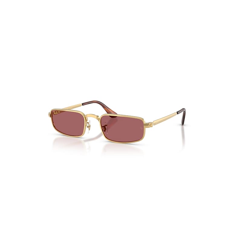 Ray-Ban Sunglasses   By A$Ap Rocky - Arista Gold Frame Violet Lenses Polarized 54-21, RB3927