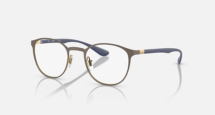 Ray-Ban Eyeglasses Unisex Rb6355 Optics Prescription - Gold Frame Demo Lens Lenses 52-20 Polarized
