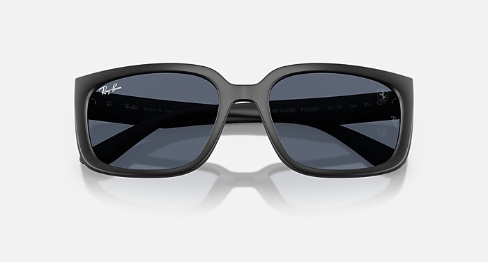 RB4443M SCUDERIA FERRARI COLLECTION Sunglasses in Black and Dark