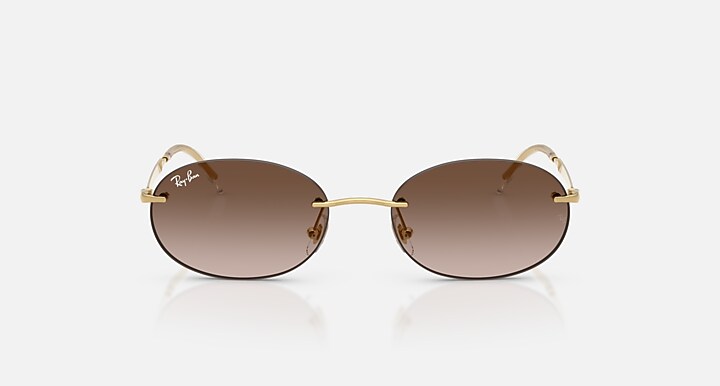 Ray-Ban Sunglasses Unisex Rb3767 - Arista Gold Frame Brown Lenses 54-18