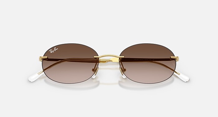 Ray-Ban Sunglasses Unisex Rb3767 - Arista Gold Frame Brown Lenses 54-18