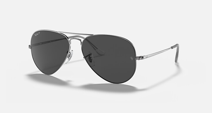 RB3689 Aviator Metal II - Polished Gunmetal (62 14 mm)