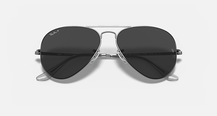 AVIATOR METAL II Sunglasses in Gunmetal and Black - RB3689 | Ray 