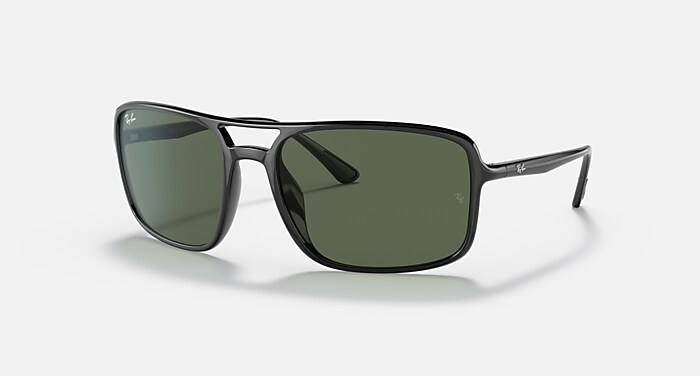 小物 Ray-Ban RB 4305 RB4375 Sunglasses in Black and Dark Green - RB4375 | Ray-Ban® US