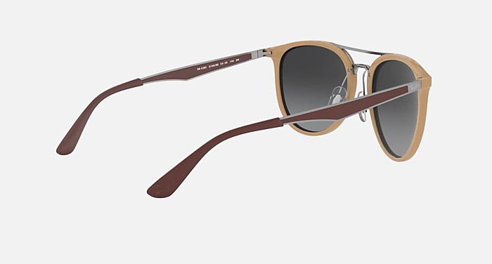 RB4285 Sunglasses in Beige and Grey Gradient Mirror - RB4285 