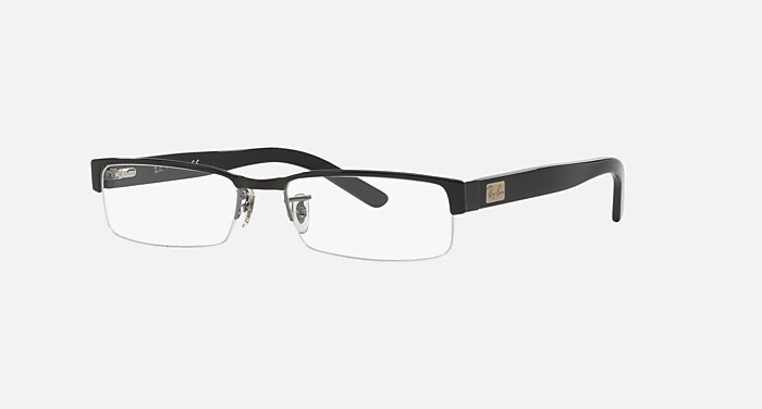 RB6182 Eyeglasses with Black On Gunmetal Frame - RB6182