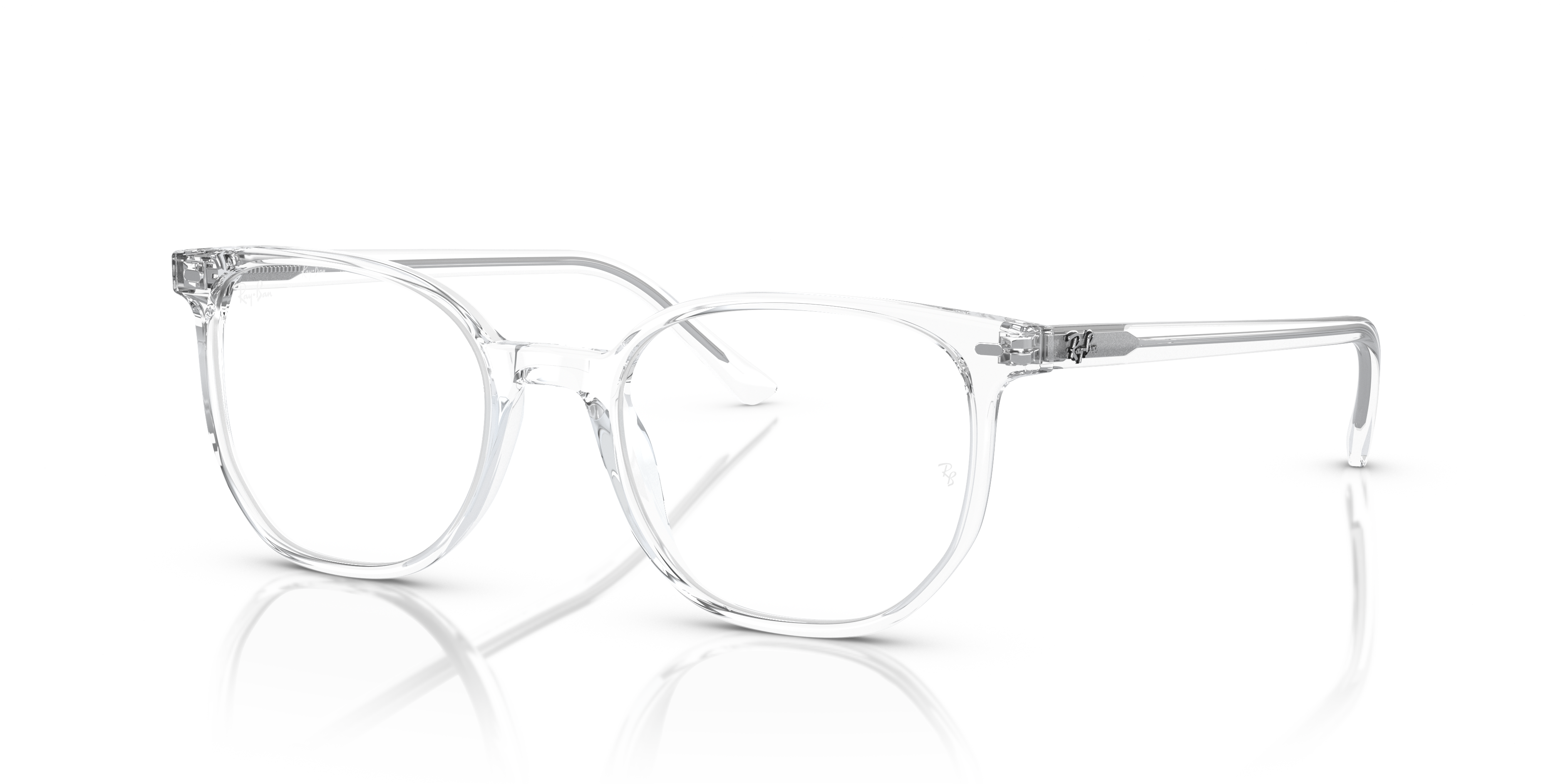 ELLIOT OPTICS Polished Transparent Frame Demo Lens Lenses 52-19