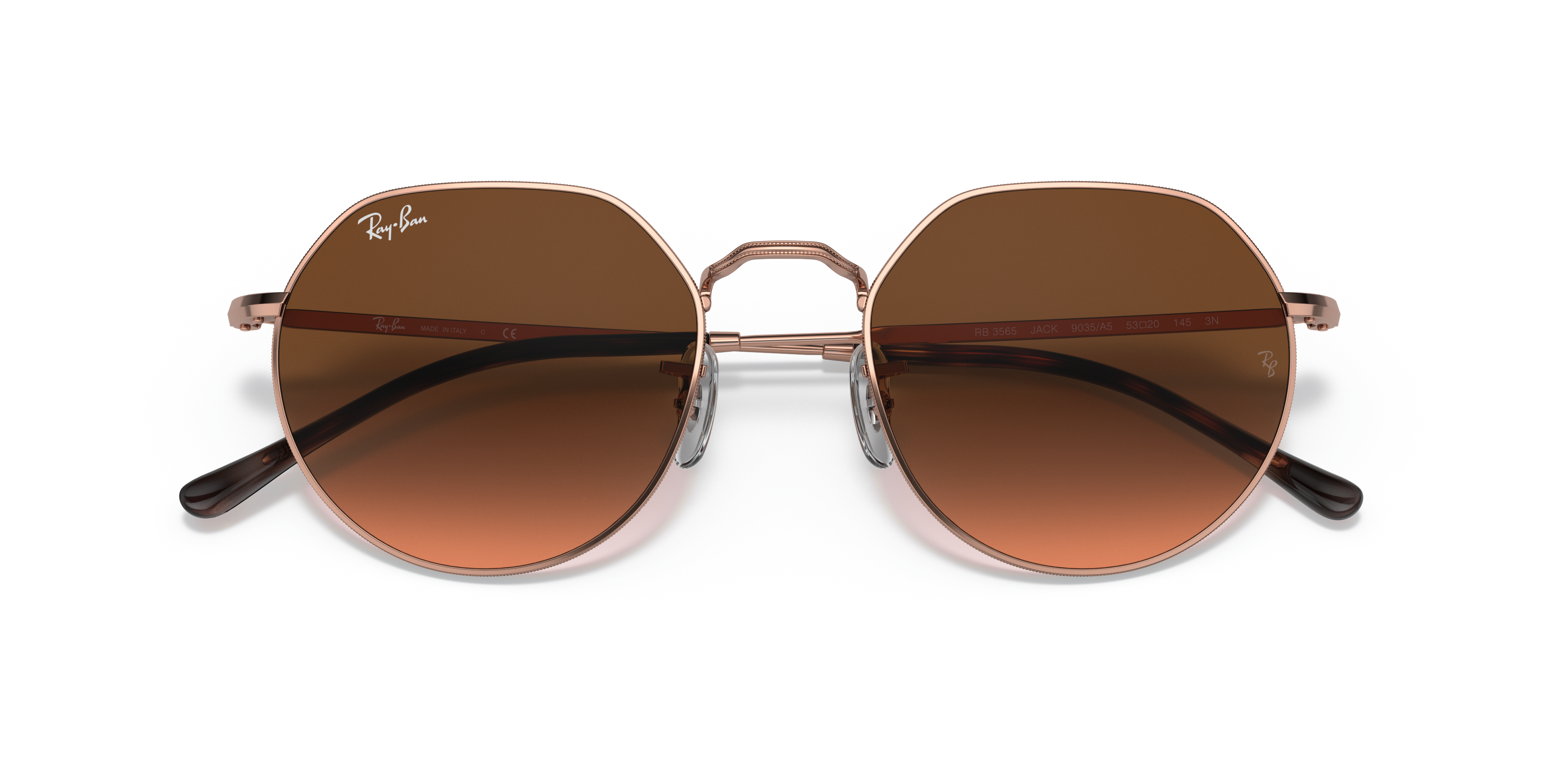 小物 RayBan JACK RB3565 JACK Sunglasses in Copper and Pink/Brown - RB3565 | Ray-Ban® US
