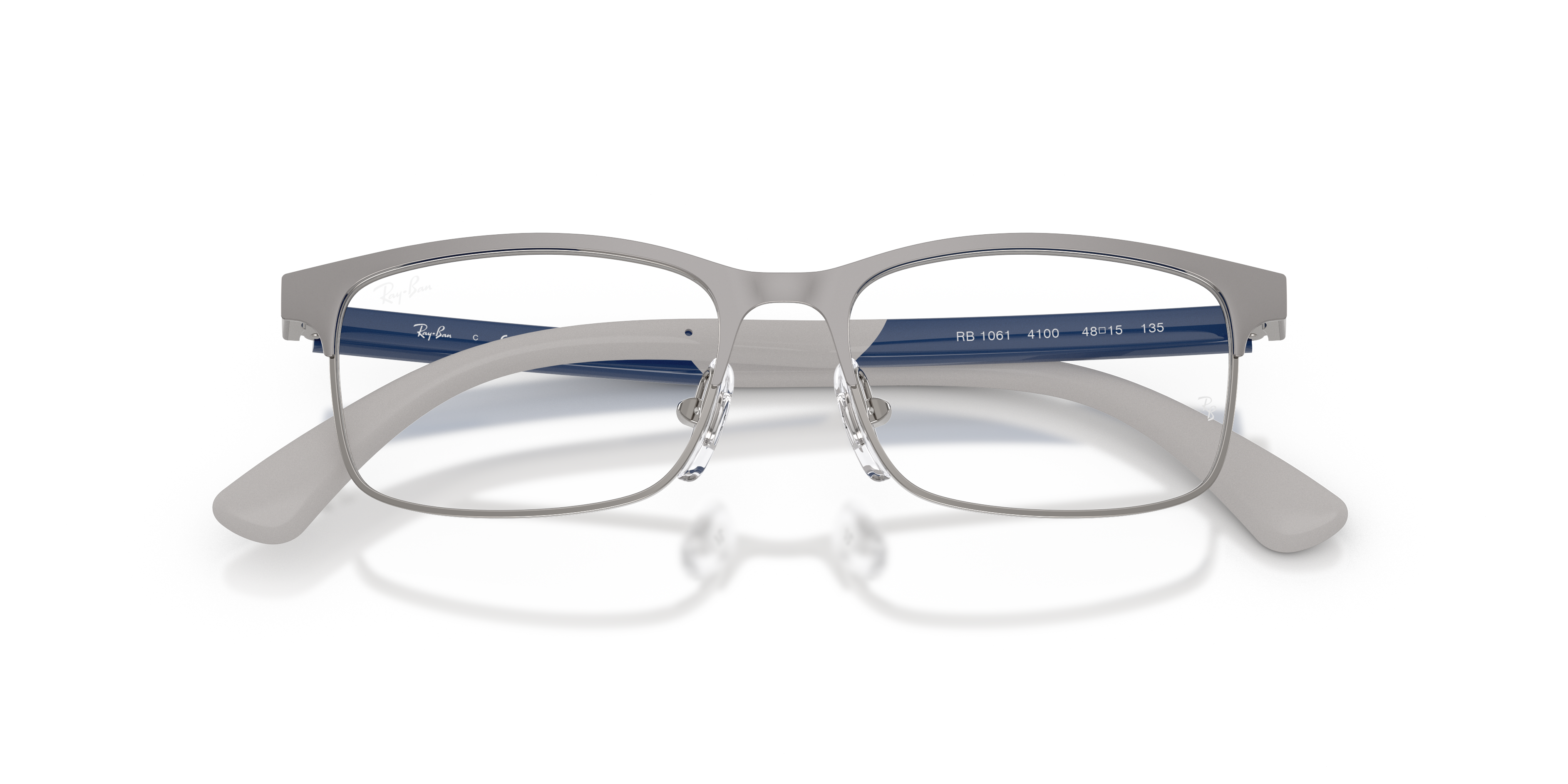 Ray-Ban Rb1061 Optics Kids Bio-based Eyeglasses Blue Grey Frame Clear Lenses Polarized 46-15 122$