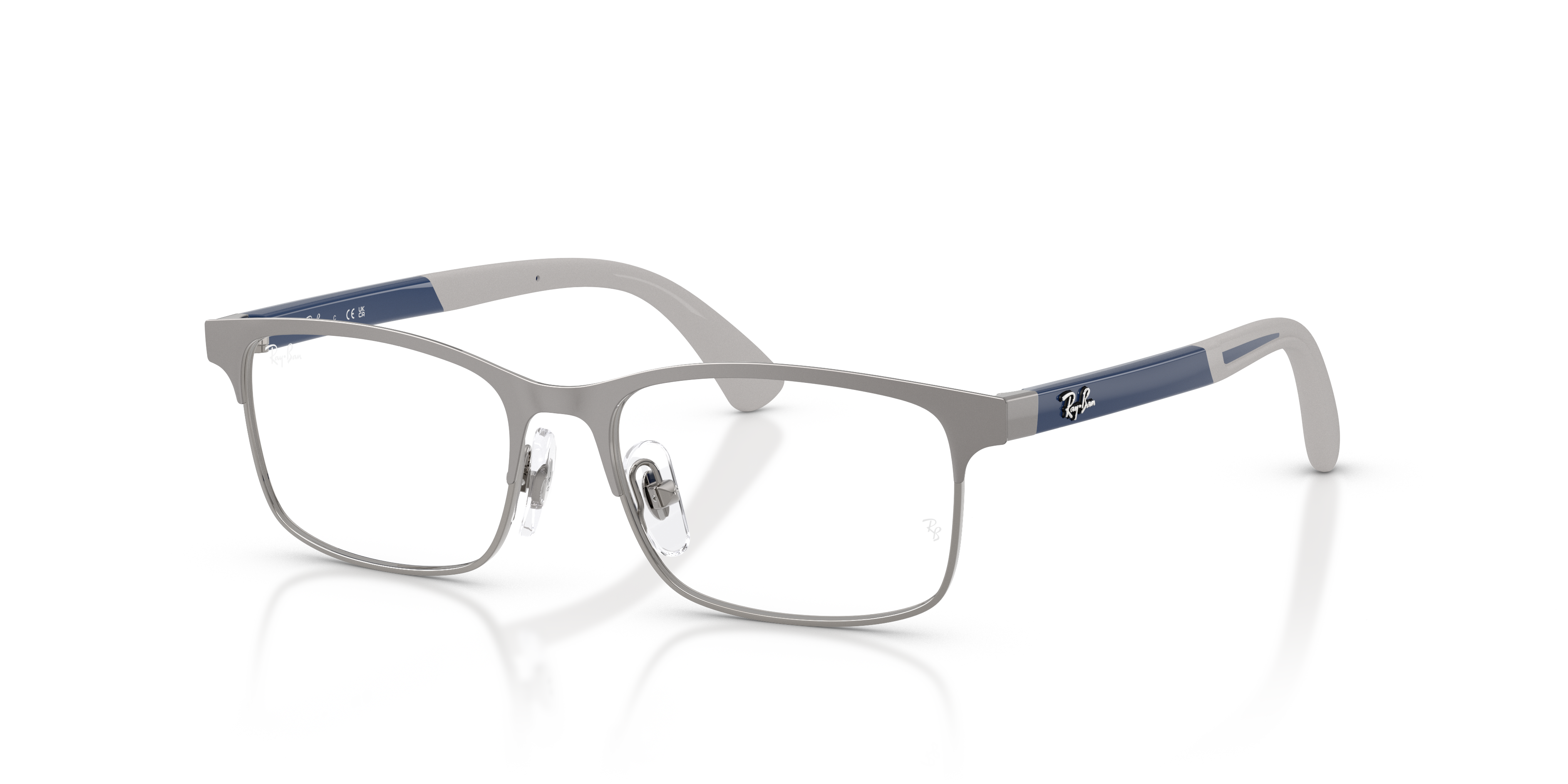 RB1061 OPTICS KIDS BIO-BASED Matte Matte Gunmetal On Gunmetal Frame Clear Lenses 46-15