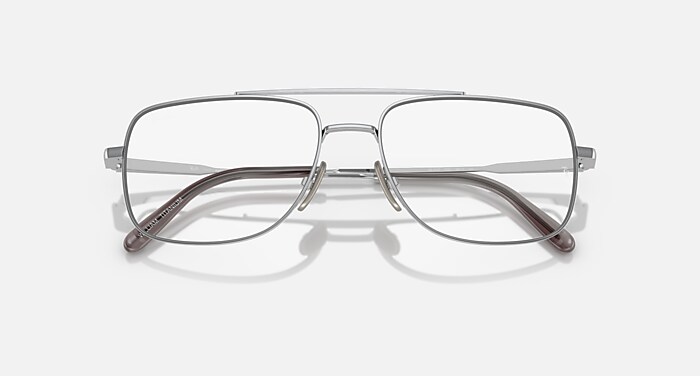 Ray-Ban Eyeglasses Unisex William Titanium Optics Prescription - Arista Gold Frame Clear Lenses 58-17 Polarized