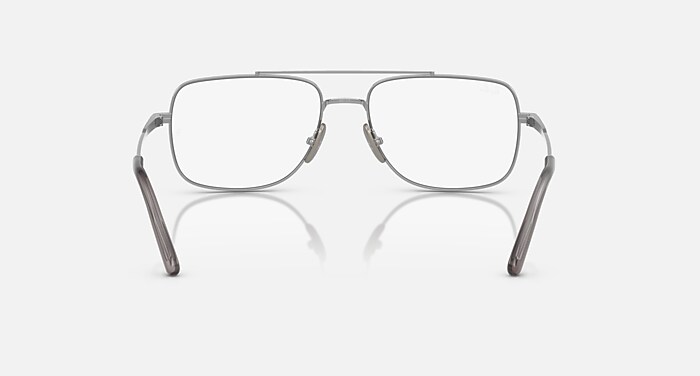 Ray-Ban Eyeglasses Unisex William Titanium Optics Prescription - Arista Gold Frame Clear Lenses 58-17 Polarized