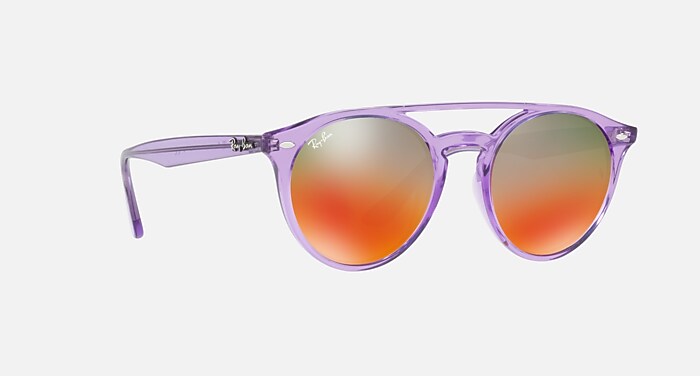 RB4279 Sunglasses in Violet and Orange Gradient Mirror - RB4279F